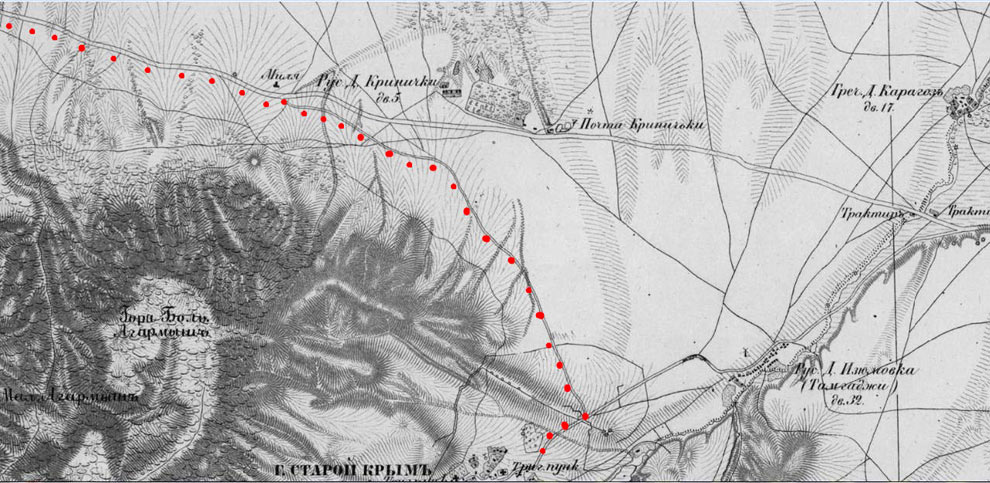 Карта полковника Бетева, съёмка 1837г.