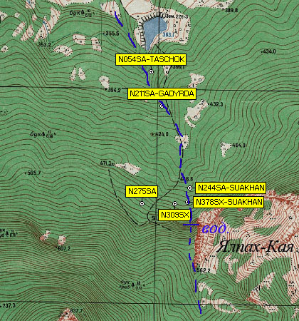 Карта района Ялпах-Каи